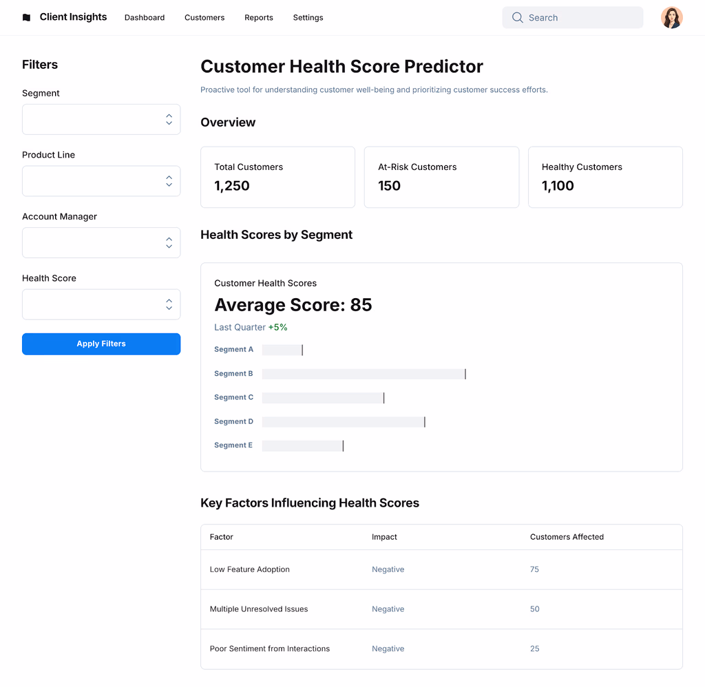 Customer Health Score Predictor