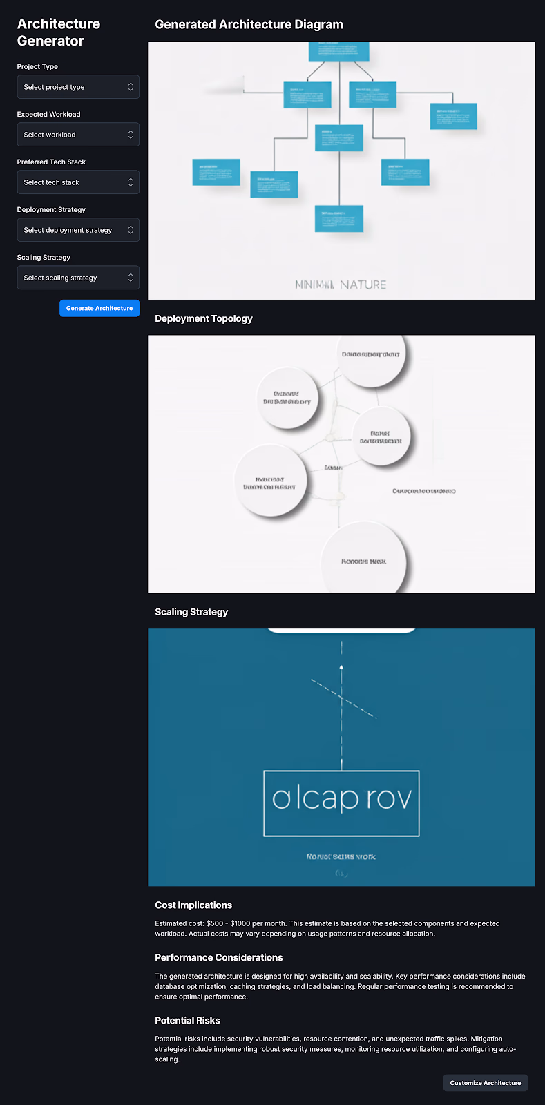 Automated System Architecture Generator