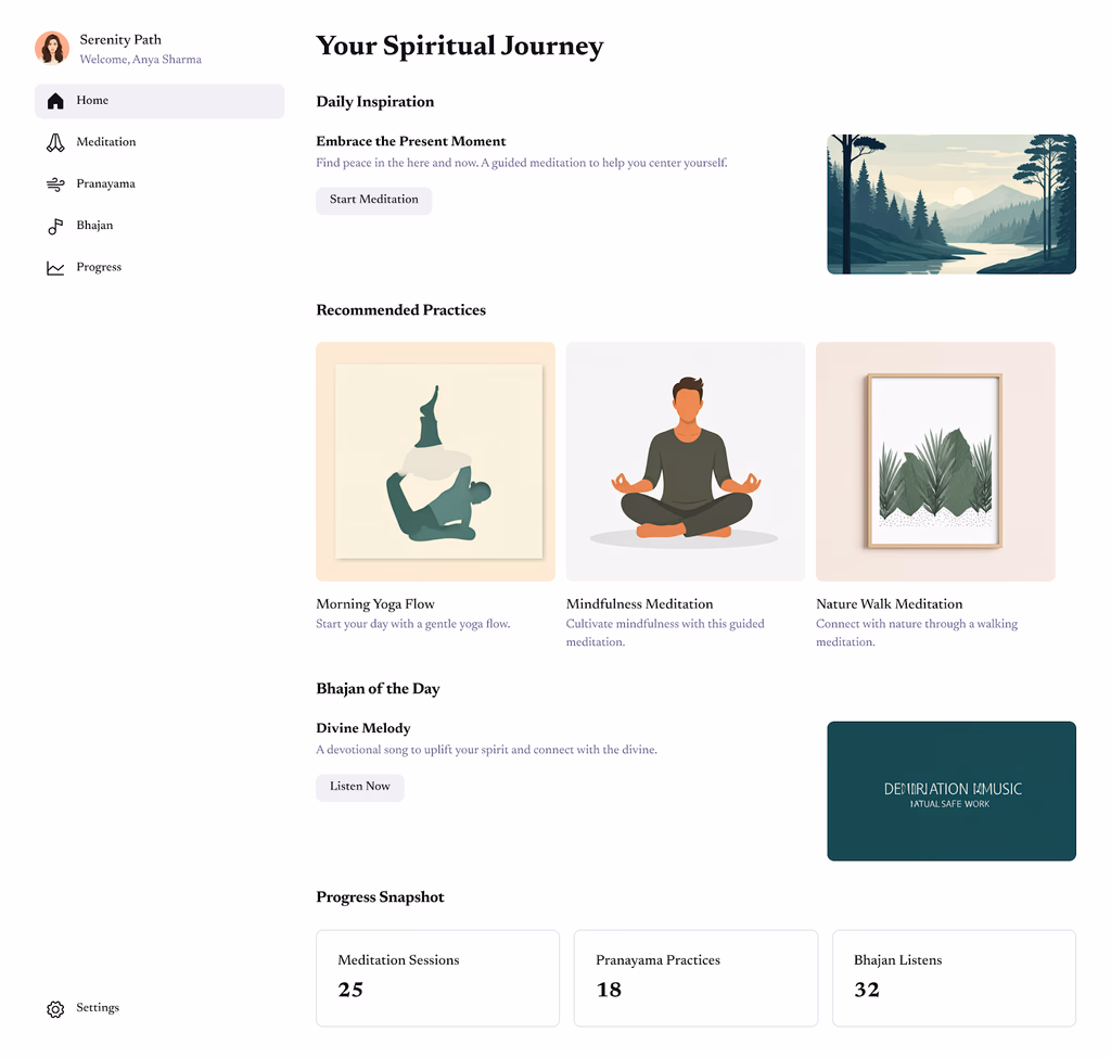 Spiritual Wellness & Meditation Assistant