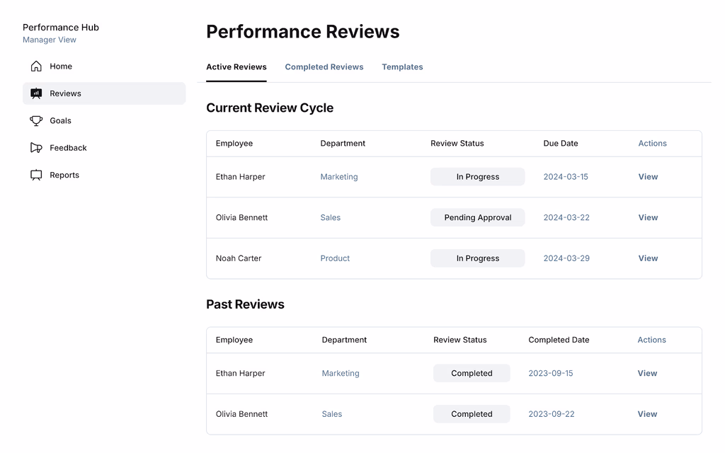 Performance Review & Feedback Assistant