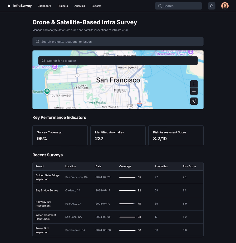 Drone & Satellite-Based Infra Survey