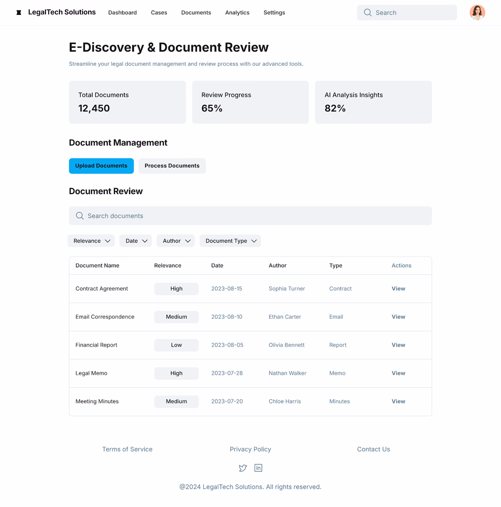 E-Discovery & Document Review
