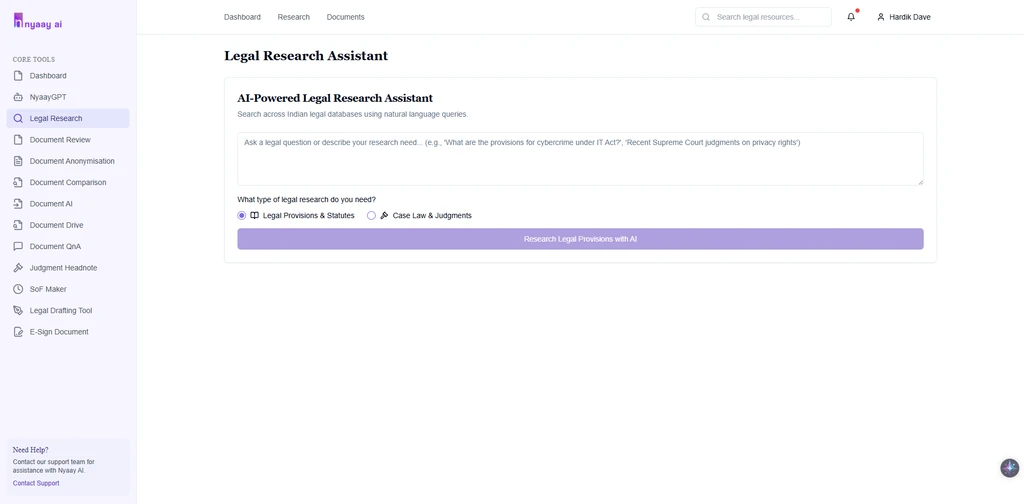 AI-Powered Legal Search Assistant