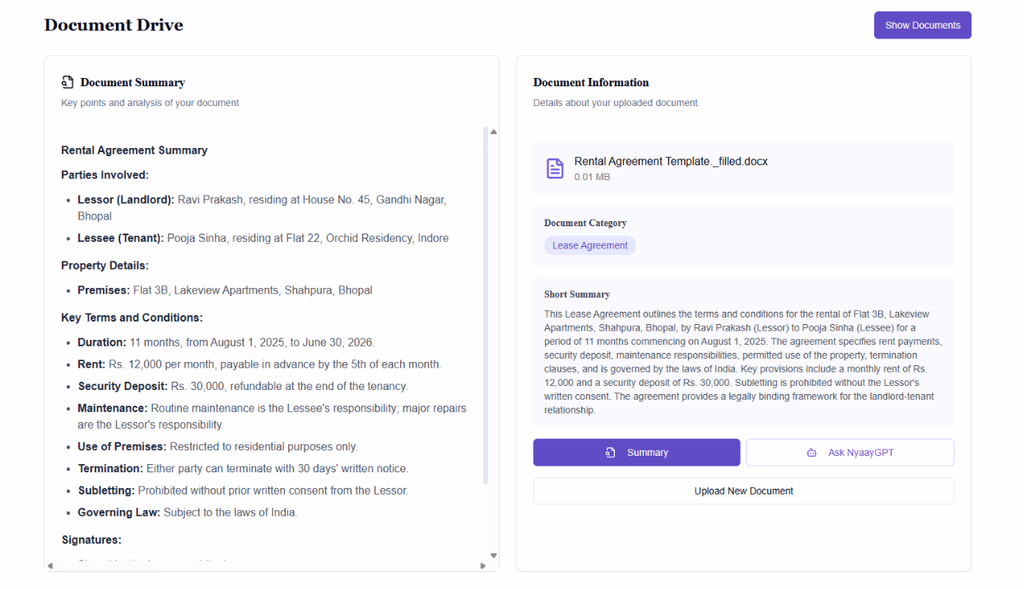 Smart Classification, Summarisation & Clause Q&A