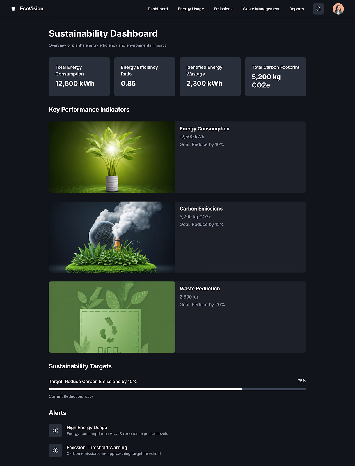 Energy Optimization & Carbon Tracking