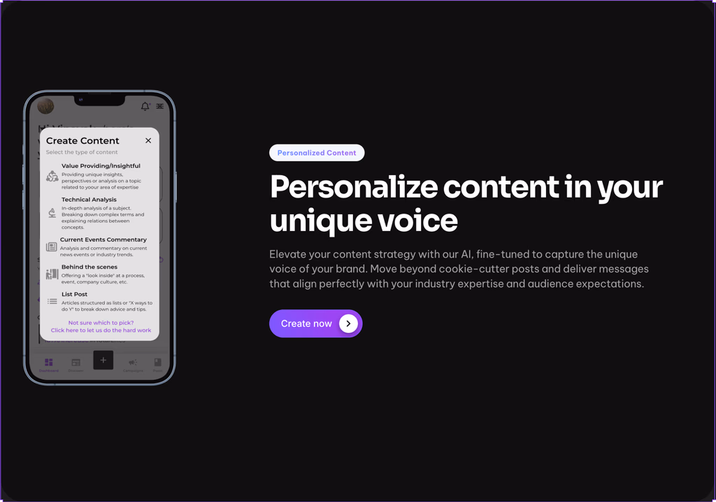 AI-Generated Posts in Your Unique Tone