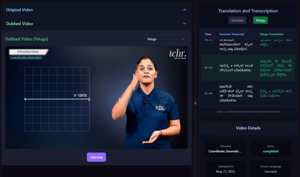 Multi-Language Dubbing for Academic Content